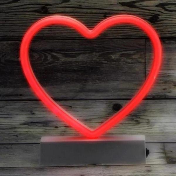 Kuzey Vitrin Dekor Işığı Kırmızı Kalpli Led Işık Heart Red Led Light Pilli Led Işık Kırmızı - Image 1