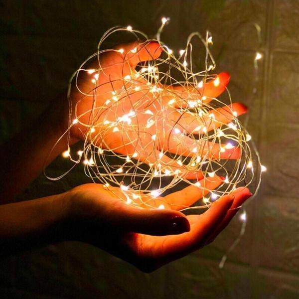 Kuzey Yılbaşı Çam Ağacı Işığı 10 Metre Gün Işığı Led Işık Gün Işığı Pilli Micro Parlak Canlı Led - Image 1