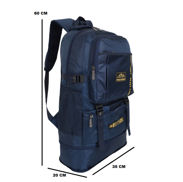 Konfores 1306 Çadır Kumaş Seyehat ve Dağcı Sırt Çantası - NKT01306-lacivert-TEK EBAT - Image 1