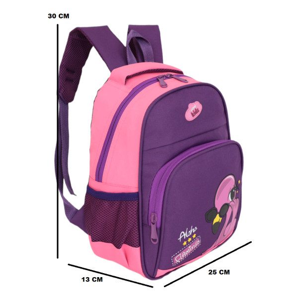 Kidessa 1234 Anatomik Sırtlı Yapılı Unisex Anaokul Çantası - NKT01234-Mor Pembe-TEK EBAT - Image 1