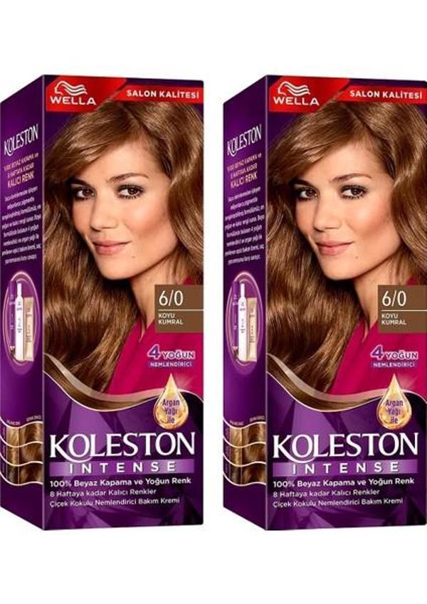 Wella Koleston Intense Saç Boyası 6/0 Koyu Kumral x 2 Adet - Image 1