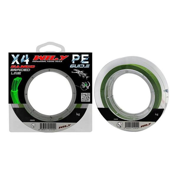 Wily Bango 4x İp Misina 0,18mm 300 mt Yeşil   - Image 1