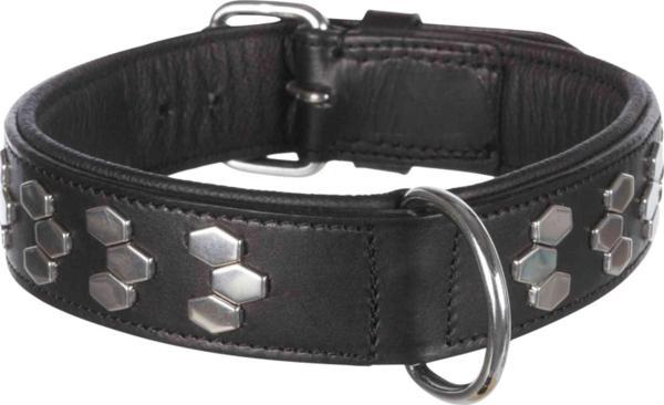 Trixie Köpek Boyun Tasması Gerçek Deri 55-65cm 40mm L-XL Siyah - Image 1