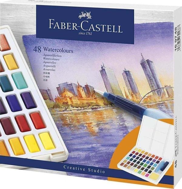 Faber-Castell Creative Studio 48'li Tablet Suluboya Set - Image 1