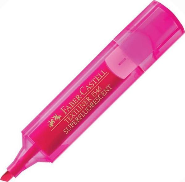 Faber-Castell Fosforlu Kalem (Şeffaf Gövde) Pembe - Image 1