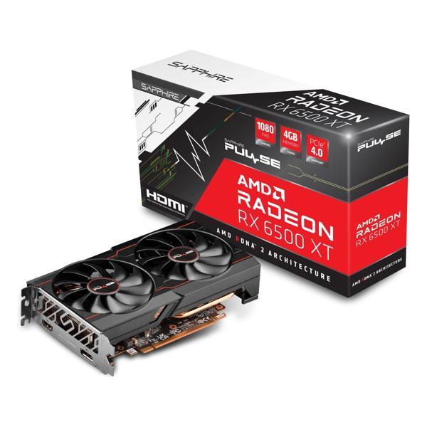 Sapphire Pulse Radeon RX 6500 XT 4GB GDDR6 64Bit HDMI/DP Ekran Kartı - Image 1
