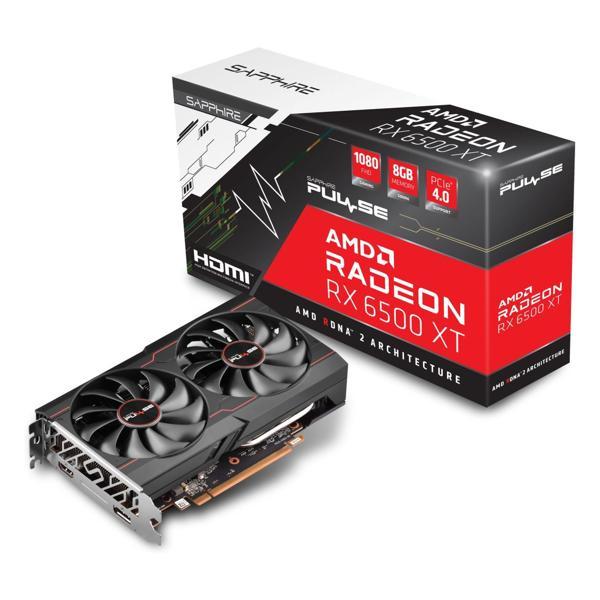 Sapphire Pulse Radeon RX 6500 XT 8GB GDDR6 64Bit HDMI/DP Ekran Kartı - Image 1