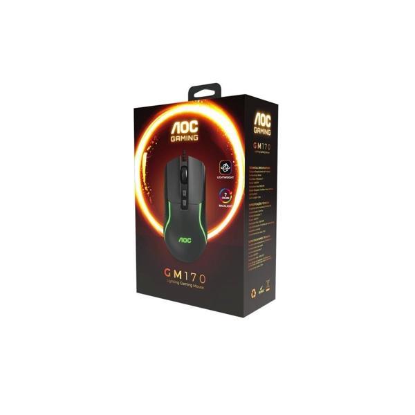 AOC GM170B-LA Kablolu Gaming Mouse - Image 1