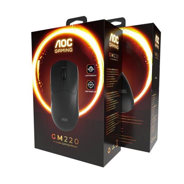 AOC GM220B KAblolu+2.4G+ Bluetooth Three-Mode Mouse - Image 1