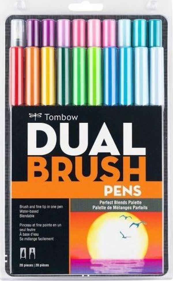 Tombow ABT Dual Brush Pen Grafik Kalemi 20'li Set - Perfect Blends - Image 1