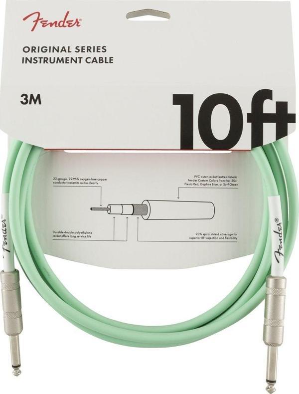 Fender 3 Metre Gitar Kablosu SFG Original Series Instrument Cable 10' Surf Green - Image 1