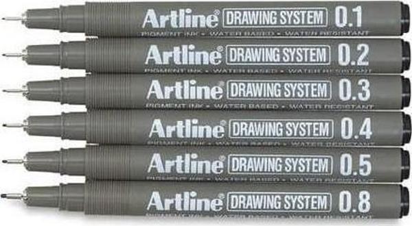 Artline Drawing System Teknik Çizim Kalemi 6'lı Set - Image 1