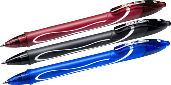 Bic Gelocity Hızlı Kuruyan Jel Kalem 0,7mm - Ana Renkler (Kırmızı-Mavi-Siyah) - Image 1
