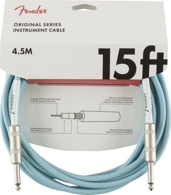 OR CBL 15 DPB Original Daphne Blue 4,5 Metre Gitar Kablosu - Image 1