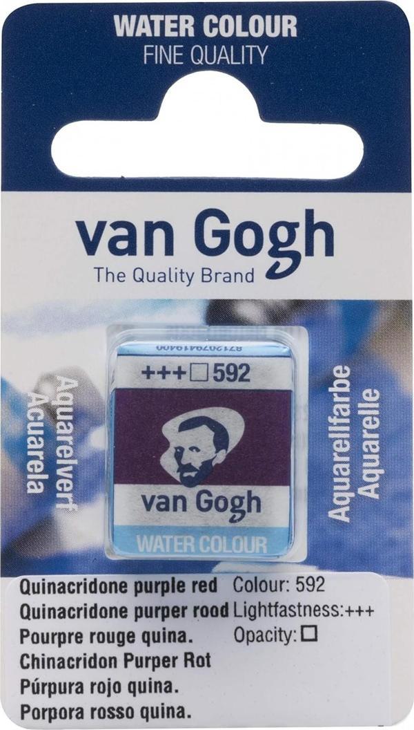 Van Gogh Suluboya Tablet Quinacridone Purple Red - Image 1