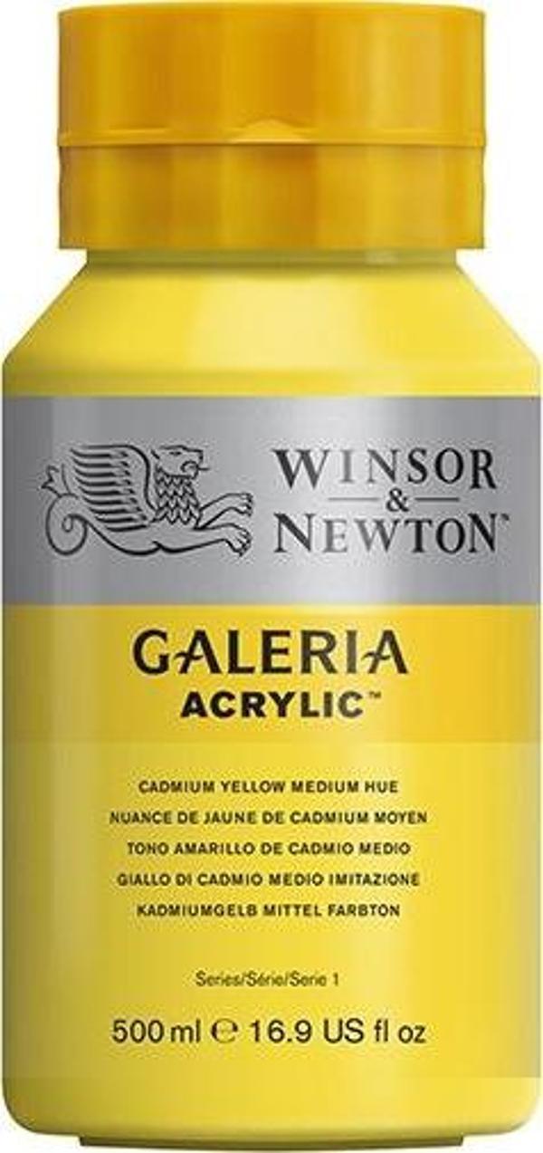 Winsor & Newton Galeria Akrilik Boya 500ml Cadmium Yellow Medium Hue 120 - Image 1