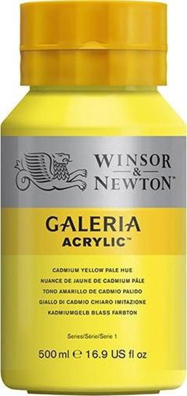 Winsor & Newton Galeria Akrilik Boya 500ml Cadmium Yellow Pale Hue 114 - Image 1