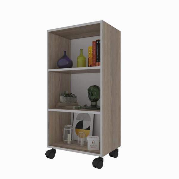 Kenzlife kitaplık beril 088*060*020 crd tekerlekli mutfak dolabı banyo ofis ayakkabılık kiler - Image 1