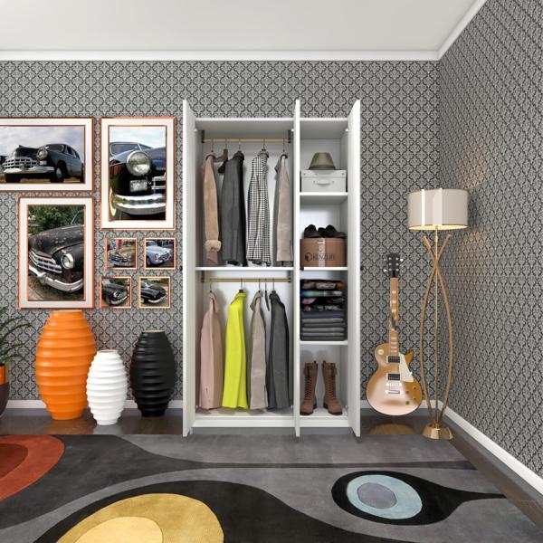 Kenzlife gardırop 3 kapılı kapaklı guzmanya byz 173*90*42 gardolap dolap ofis - Image 1
