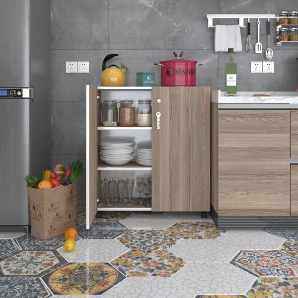 Kenzlife 2 kapılı dolap çilem 088*070*032 crd kilitli tekerlekli banyo mutfak ofis kitaplık ayakkabılık kiler - Image 1