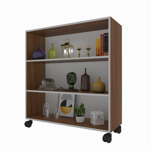 Kenzlife kitaplık beril 108*090*020 cvz tekerlekli mutfak dolabı banyo ofis ayakkabılık kiler - Image 1