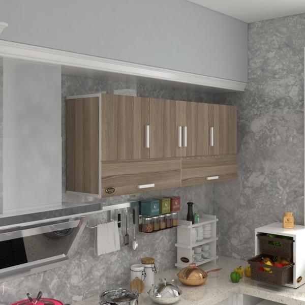 Kenzlife hazır mutfak general crd 060*150*32 mutfak banyo dolabı kapaklı raflı - Image 1