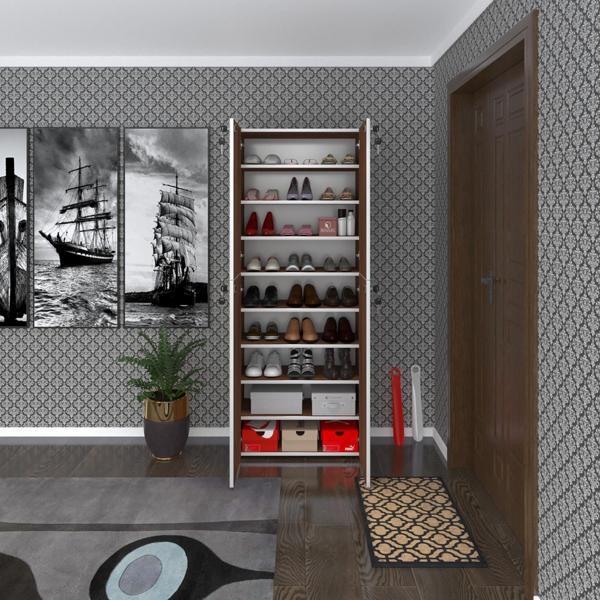 Kenzlife ayakkabılık ayakkabı dolabı kilitli be real cvz 180*70*32 kapaklı arkalıklı ofis dolabı iki bölme - Image 1