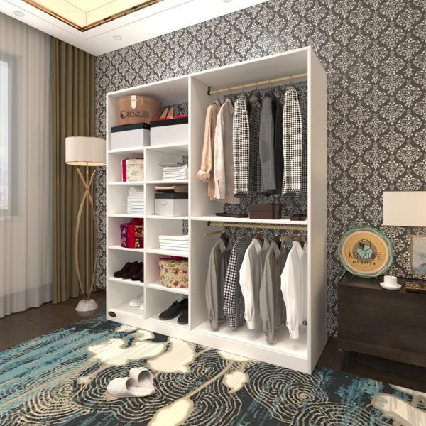 Kenzlife giysi dolabı fikret 180*180*45 byz gardırop - Image 1