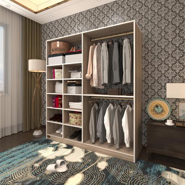 Kenzlife giysi dolabı fikret 180*180*45 crd gardırop - Image 1