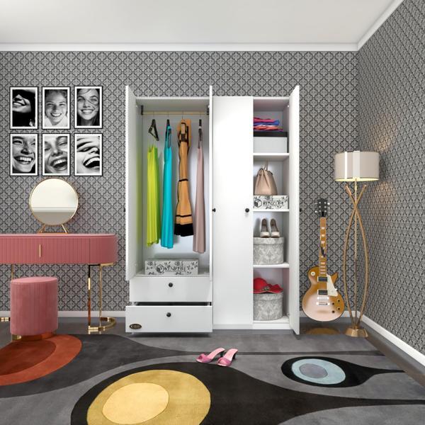 Kenzlife gardırop 4 kapılı 2 çekmeceli hüsnüyusuf byz 173*120*42 gardolap dolap ofis - Image 1