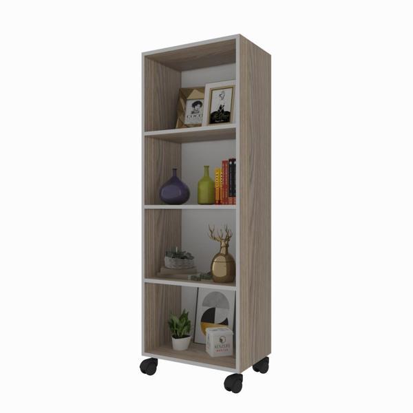 Kenzlife kitaplık beril 148*030*020 crd tekerlekli mutfak dolabı banyo ofis ayakkabılık kiler - Image 1