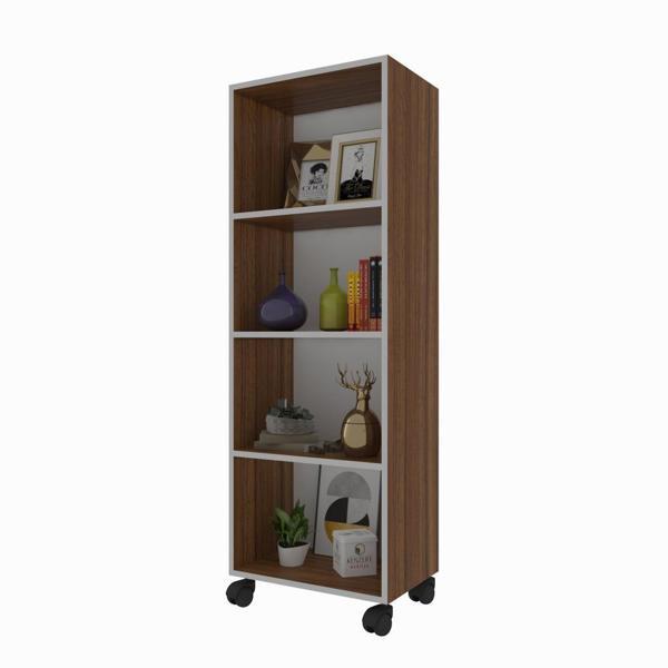 Kenzlife kitaplık beril 148*030*020 cvz tekerlekli mutfak dolabı banyo ofis ayakkabılık kiler - Image 1
