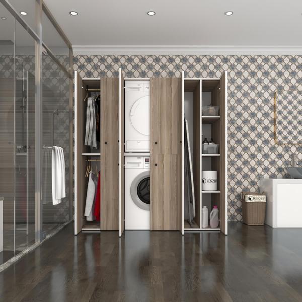 Kenzlife çamaşır-kurutma makinesi dolabı ve giysi dolabı suyuti sağ crd 180*170*60  banyo - Image 1
