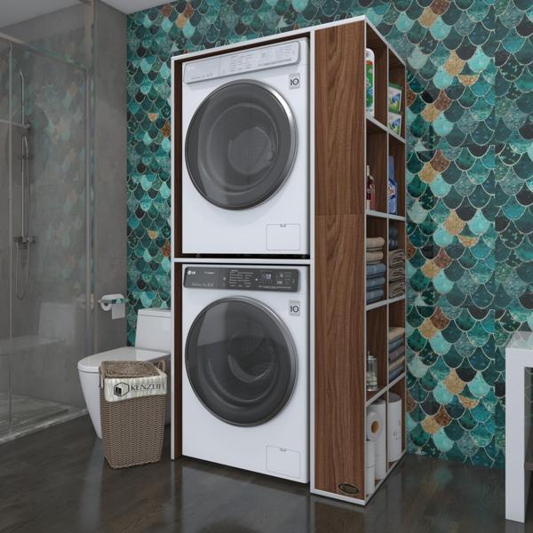 Kenzlife çamaşır-kurutma makinesi dolabı bolodenka cvz 180*090*60 banyo kapaksız arkalıksız - Image 1