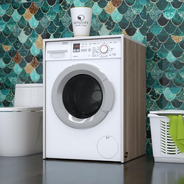 Kenzlife çamaşır makinesi dolabı naum crd 90*70*60 banyo kapaksız arkalıksız - Image 1