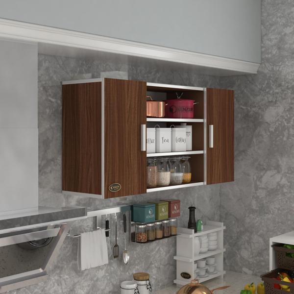 Kenzlife hazır mutfak honnor32 cvz 060*120*32 mutfak banyo dolabı kapaklı raflı - Image 1