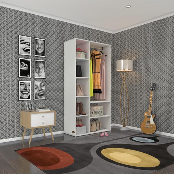 Kenzlife giysi dolabı hüsamettin 180*090*40 byz gardırop - Image 1