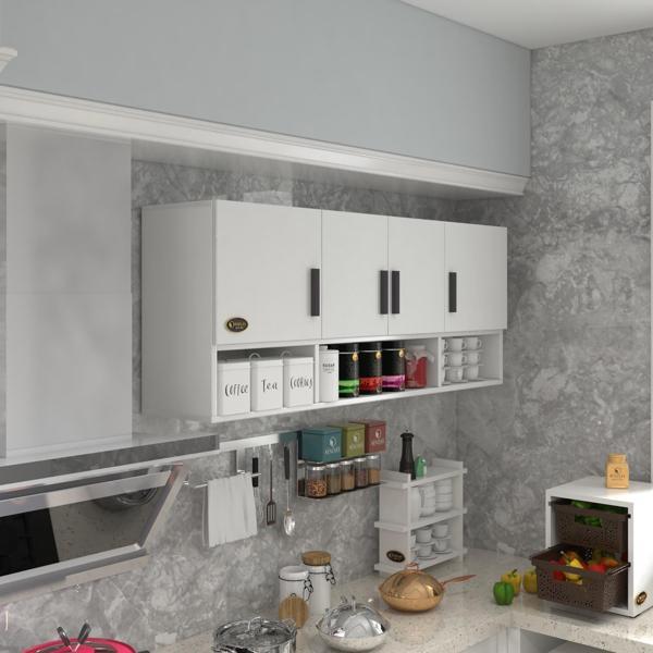 Kenzlife hazır mutfak konsta byz 060*150*32 mutfak banyo dolabı kapaklı raflı - Image 1