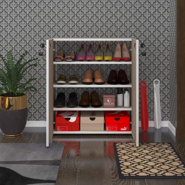 Kenzlife ayakkabılık ayakkabı dolabı kilitli gutan crd 080*70*32 kapaklı ofis dolabı - Image 1