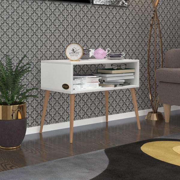 Kenzlife komodin dumrul byz 57*70*39 ahşap ayaklı komidin kitaplık - Image 1