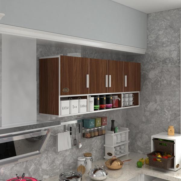 Kenzlife hazır mutfak konsta cvz 060*150*32 mutfak banyo dolabı kapaklı raflı - Image 1