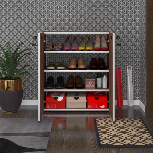 Kenzlife ayakkabılık ayakkabı dolabı kilitli gutan cvz 080*70*32 kapaklı ofis dolabı - Image 1
