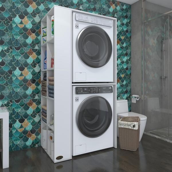 Kenzlife çamaşır-kurutma makinesi dolabı bolodenkamdf sol byz 180*090*60 % 100 mdf full mdf banyo kapaksız arkalıksız - Image 1