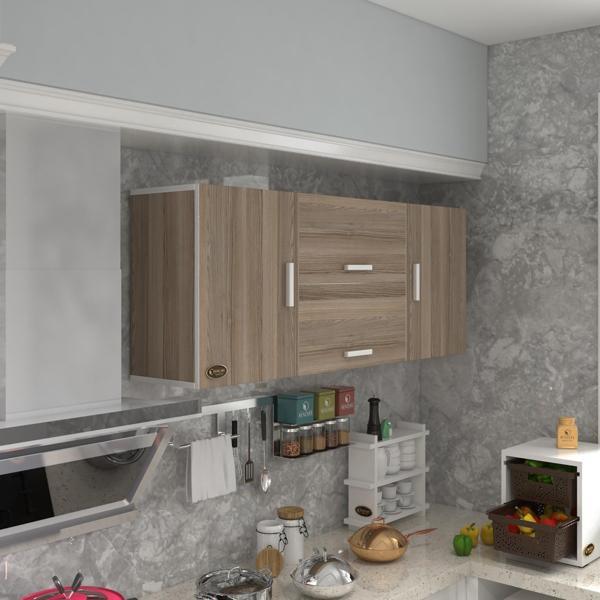 Kenzlife hazır mutfak lucida crd 060*150*32 mutfak banyo dolabı kapaklı raflı - Image 1