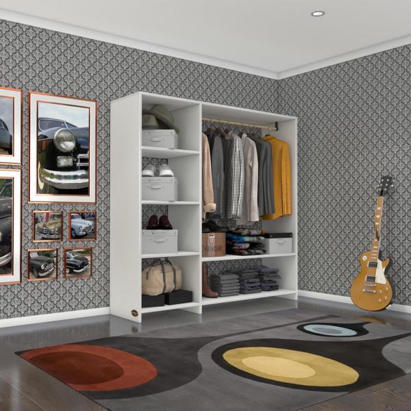 Kenzlife giysi dolabı mükremin 150*150*40 byz gardırop - Image 1