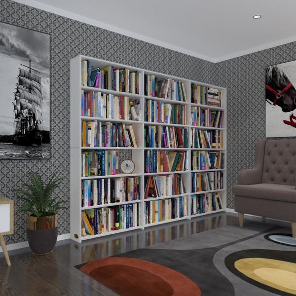 Kenzlife kitaplık süper ga 180*240*19 byz 6 katlı 3 bölme çift bölme opsiyonlu ofis mutfak banyo dolabı arkalıksız - Image 1