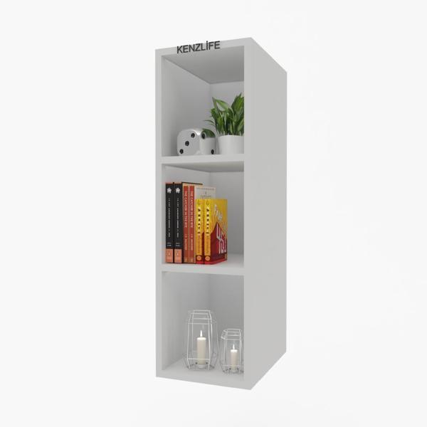 Kenzlife mutfak dolabı ıtır 090.030.30 byz 2 raflı kapaksız ofis banyo kiler evrak kitaplık - Image 1