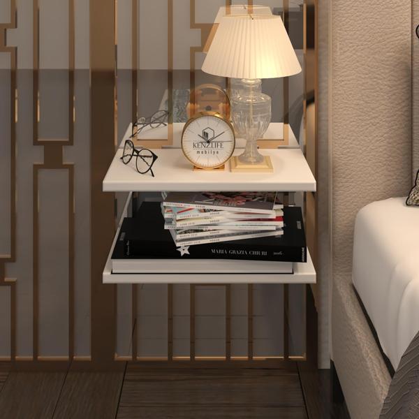 Kenzlife komodin guiseppe byz komidin 39*19 2 parça duvara monte askı aparatlı (mng) - Image 1