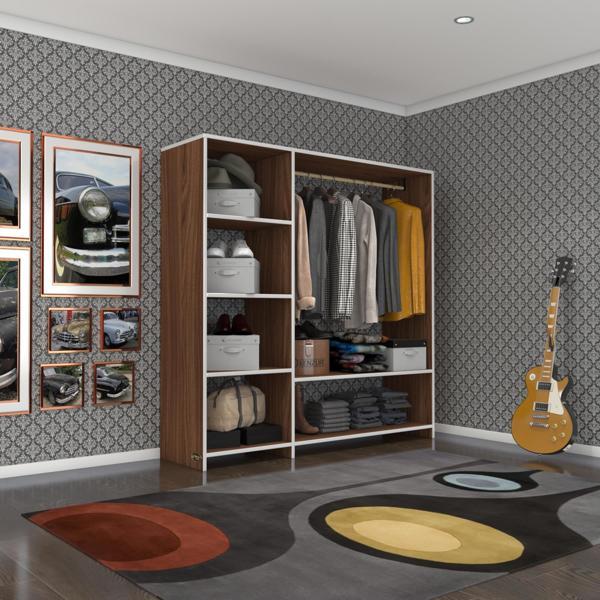 Kenzlife giysi dolabı mükremin 150*150*40 cvz gardırop - Image 1