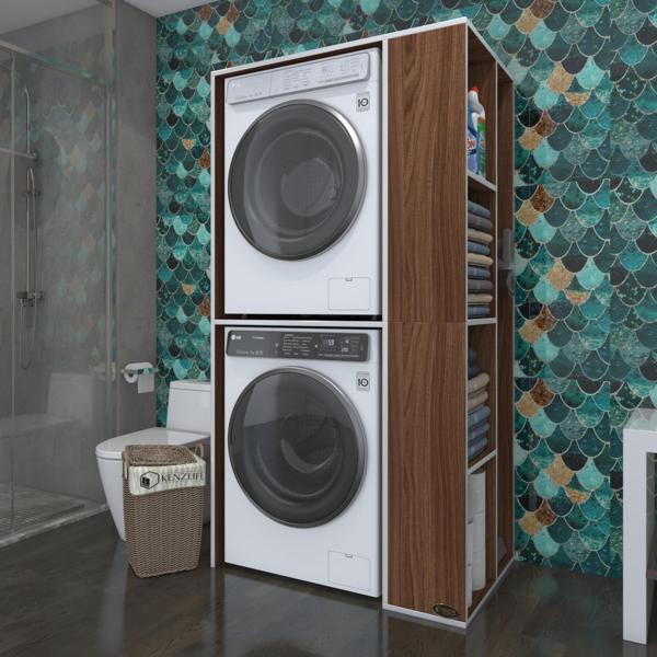 Kenzlife çamaşır-kurutma makinesi dolabı demyan cvz 180*090*60 banyo kapaksız arkalıksız - Image 1